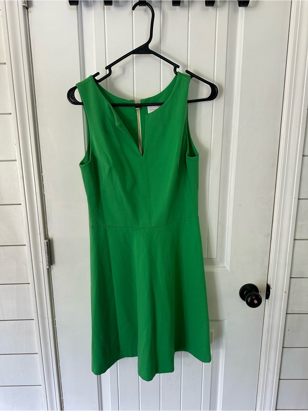 Amanda Uprichard Emerald Green Sleeveless Fit & Flare Dress